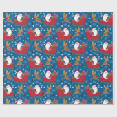 kerstkerstkerstkerstrenrenrenrenrenrenrenrendierst cadeaupapier (Vlak)