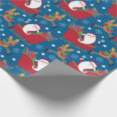 kerstkerstkerstkerstrenrenrenrenrenrenrenrendierst cadeaupapier (Hoek)