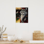 Kerstkerstkerstkerststinkkunst Poster (Keuken)