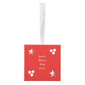 Kerstkerstkerstkerststop hier Snowman-kind Foto Decoratie (Rechts)