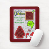 Kerstkerstkerstman en -boom Voeg foto's toe Muismat (Met muis)