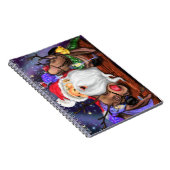 Kerstkerstkerstman en -rendieren - Notitieboek - f (Rechterzijde)