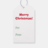 KerstkerstKerstman in Chimney Cadeaulabel (Achterkant)