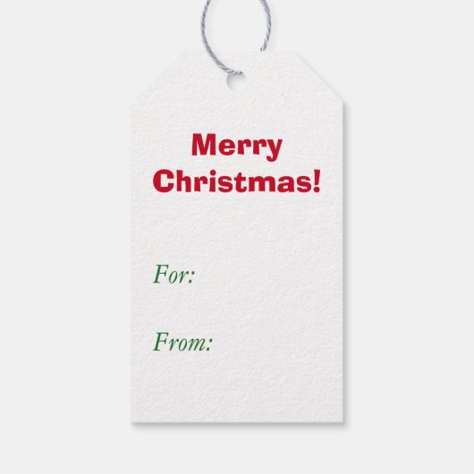 KerstkerstKerstman in Chimney Cadeaulabel (Achterkant)