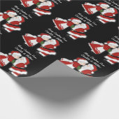 Kerstkerstkerstman kerstman  cadeaupapier (Hoek)