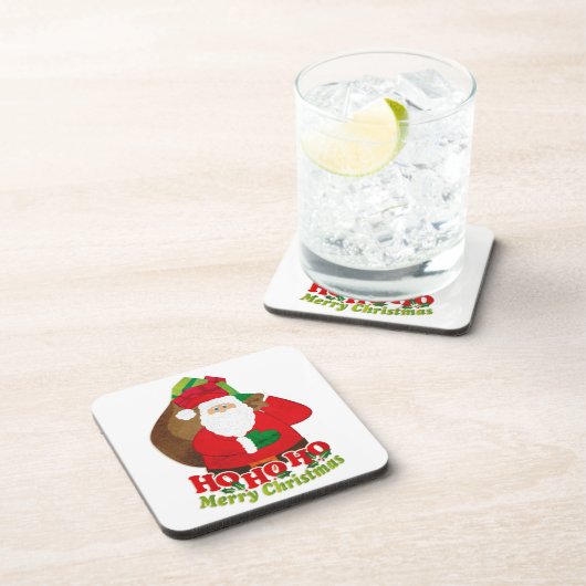 kerstkerstkerstman met 6 onderzetters (Rechterzijde)