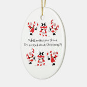  kerstkerstkerstman met veel plezier keramisch ornament (Links)