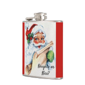 Kerstkerstkerstman met Vintage kerstman Naughty of Heupfles (Links)