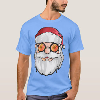 kerstkerstkerstman met zonnebril in Ju T-shirt