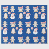 Kerstkerstkerstman, ontbijtkoek, ontbijtkoek en be cadeaupapier (Vlak)