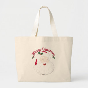  kerstkerstkerstman - script grote tote bag