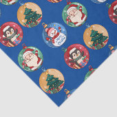 Kerstkerstkerstman, Snowman, renrendierster Tissuepapier (Detail)