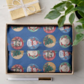 Kerstkerstkerstman, Snowman, renrendierster Tissuepapier (Geschenk)