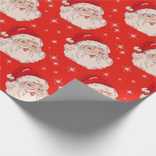 Kerstkerstkerstman uit de middelbare eeuw cadeaupapier (Hoek)