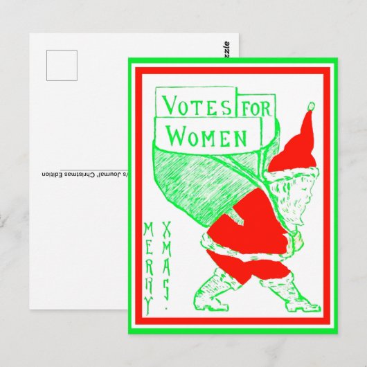 kerstkerstkerstman voor dames (kopie) briefkaart (Voorkant / Achterkant)