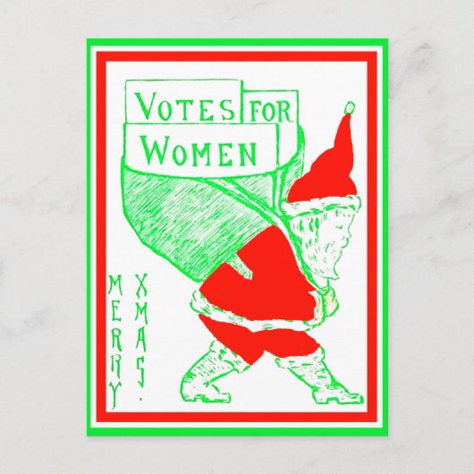 kerstkerstkerstman voor dames (kopie) briefkaart (Voorkant)