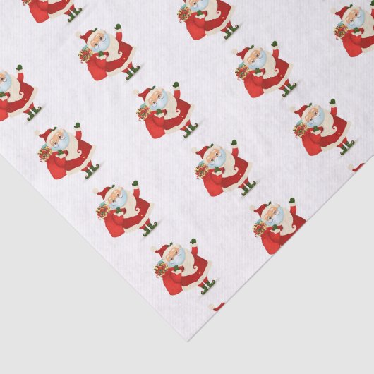 Kerstkerstkerstmanbril met masker tissuepapier (Detail)