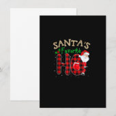 Kerstkerstkerstman's favoriete Ho Xmas Pajama Funn Kaart (Voorkant / Achterkant)