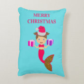 Kerstkerstkerstmeisje kerstkerstman kerstman kerst accent kussen (Achterkant (Verticaal))