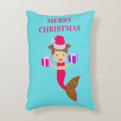 Kerstkerstkerstmeisje kerstkerstman kerstman kerst accent kussen (Voorkant(Verticaal))
