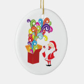 kerstkerstkerstmis en cadeaudoos, aangepast voor k keramisch ornament (Rechts)