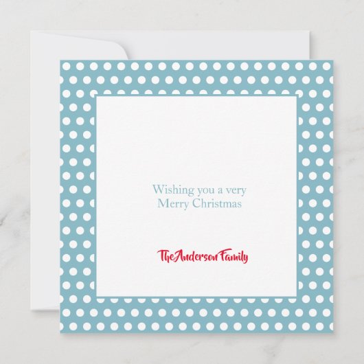 Kerstkerstkerstmis en Kaart met vriendschappelijke (Achterkant)