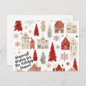 Kerstkerstkerstmis Feestdagenkaart (Voorkant / Achterkant)