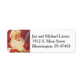 Kerstkerstkerstmis — Geef het retouradres aan Etiket (Voorkant)