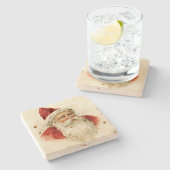 Kerstkerstkerstmis Stenen Onderzetter (Zijkant)