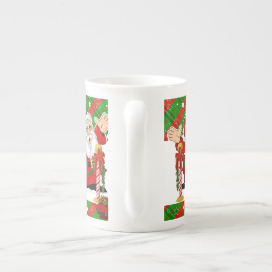 KerstkerstkerstMok, , prettige kerstkerstkerstkers Porselein Kop (Achterkant)