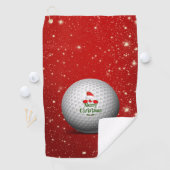 Kerstkerstkerstontwerp Golfhanddoek (Insitu)
