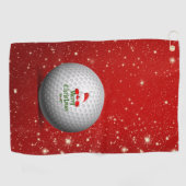 Kerstkerstkerstontwerp Golfhanddoek (Horizontaal)