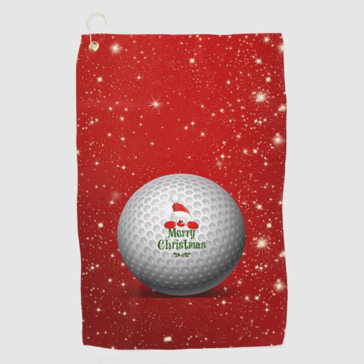 Kerstkerstkerstontwerp Golfhanddoek (Voorkant)