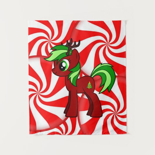 KerstkerstkerstPony Wandkleed (Voorkant)