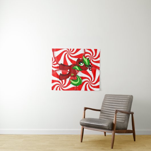 KerstkerstkerstPony Wandkleed (In Situ (horizontaal))