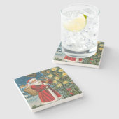  kerstkerstkerstrandes stenen onderzetter (Zijkant)