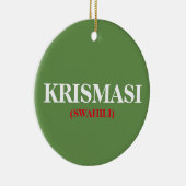 Kerstkerstkerstsieraad Krismasi Keramisch Ornament (Rechts)
