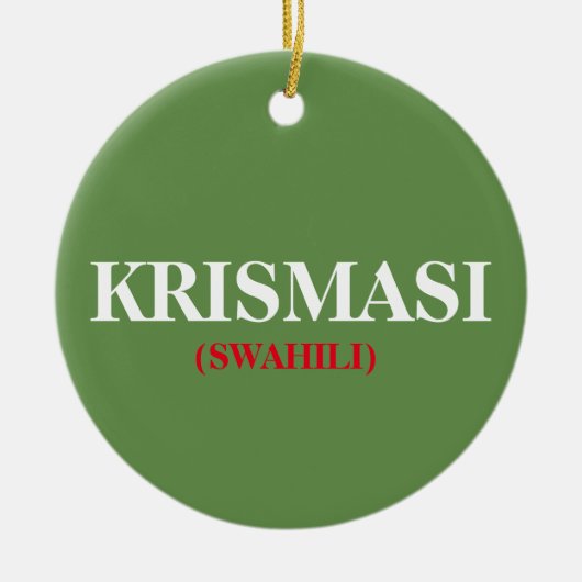 Kerstkerstkerstsieraad Krismasi Keramisch Ornament (Voorkant)