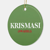 Kerstkerstkerstsieraad Krismasi Keramisch Ornament (Links)