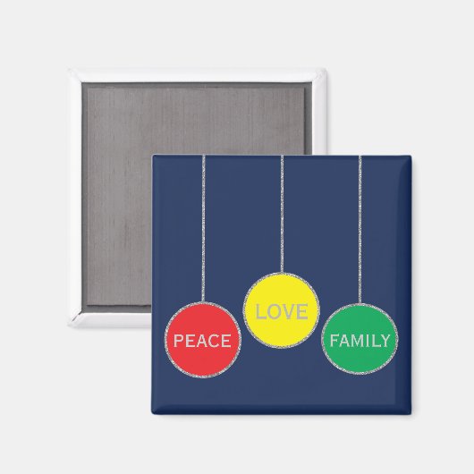 Kerstkerstkerstsieraden op het kerst van het Magne Magneet (Voorkant / Achterkant)