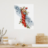 kerstkerstkerststaartkundig poster (Keuken)