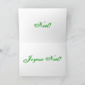 Kerstkerstkerstster Joyeux Noel Paarse kerstster I Feestdagen Kaart (Binnen)