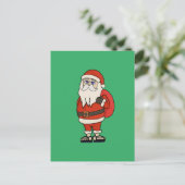 KerstkerstkerstTeenslippers Briefkaart (Staand voorkant)