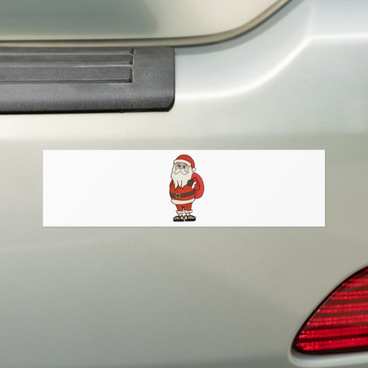 KerstkerstkerstTeenslippers Bumpersticker (Op auto)