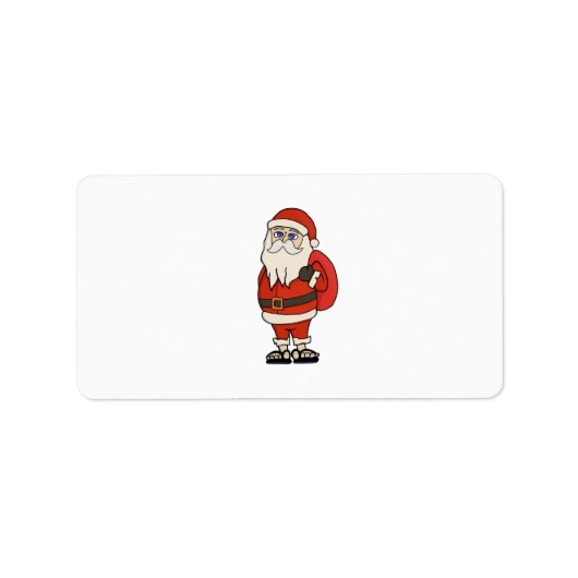 KerstkerstkerstTeenslippers Etiket (Voorkant)