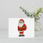 KerstkerstkerstTeenslippers Folie Feestdagen Briefkaart (Staand Voorkant)