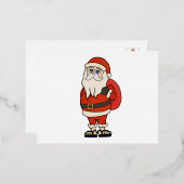 KerstkerstkerstTeenslippers Folie Feestdagen Briefkaart (Voorkant / Achterkant)