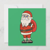 KerstkerstkerstTeenslippers Kaart (Voorkant)