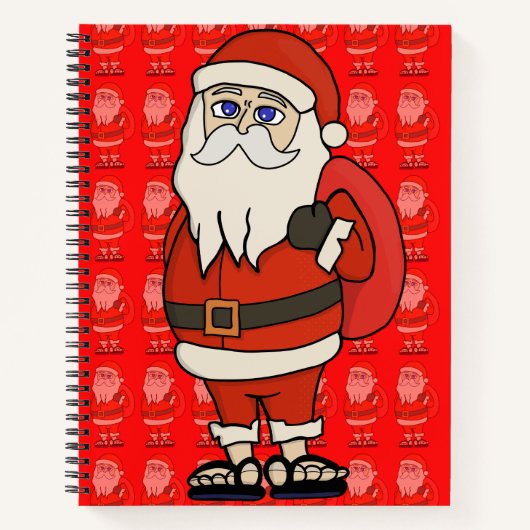 KerstkerstkerstTeenslippers Notitieboek (Voorkant)