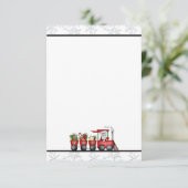 Kerstkerstkerstvakantieoord Kaart (Staand voorkant)